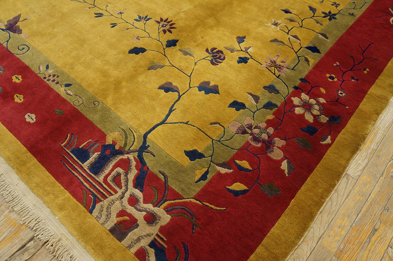 1920s  Chinese Art Deco Carpet ( 9' x 11'6'' - 275 x 350 ) For Sale 1