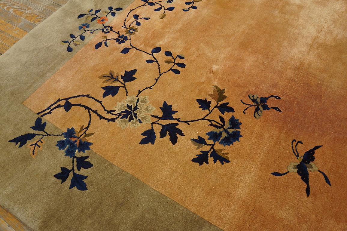 1920s Chinese Art Deco Carpet ( 9' x 11'8''- 275 x 355 ) In Good Condition For Sale In New York, NY