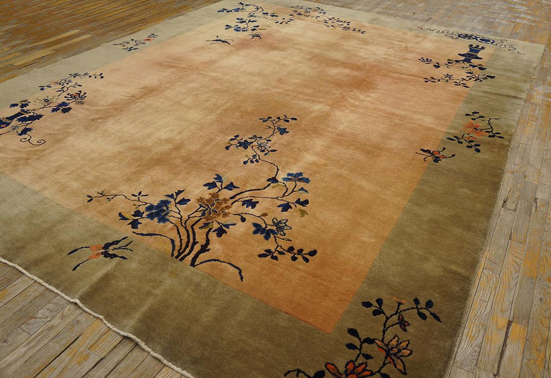1920s Chinese Art Deco Carpet ( 9' x 11'8''- 275 x 355 ) For Sale 1