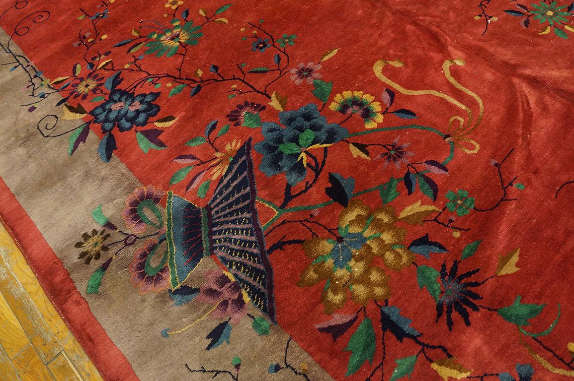 1920s Chinese Art Deco Carpet ( 9' X 13'9