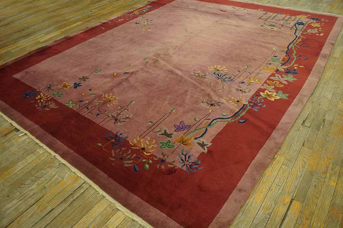 1920s Chinese Art Deco Carpet ( 9'  x 11' 7