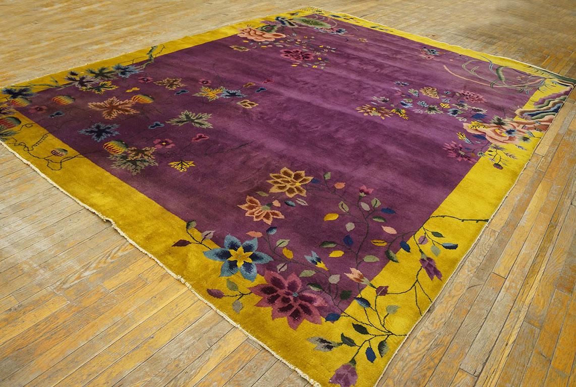 1920s Chinese Art Deco Carpet ( 9' x 11' 8