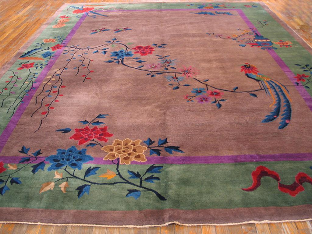 Hand-Knotted Antique Chinese Art Deco Rugs
