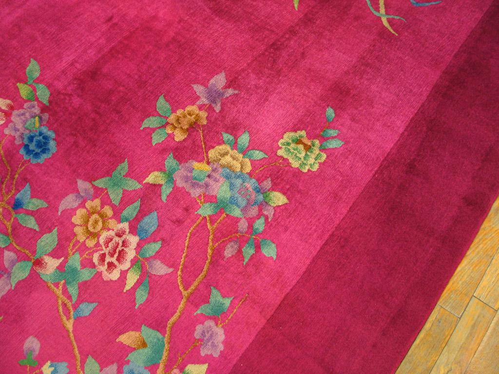 Alfombra Art Decó china de los años 20 ( 9' x 11'6