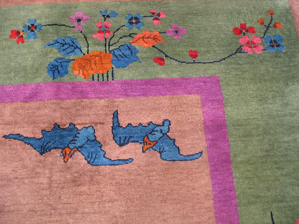 Wool Antique Chinese Art Deco Rugs