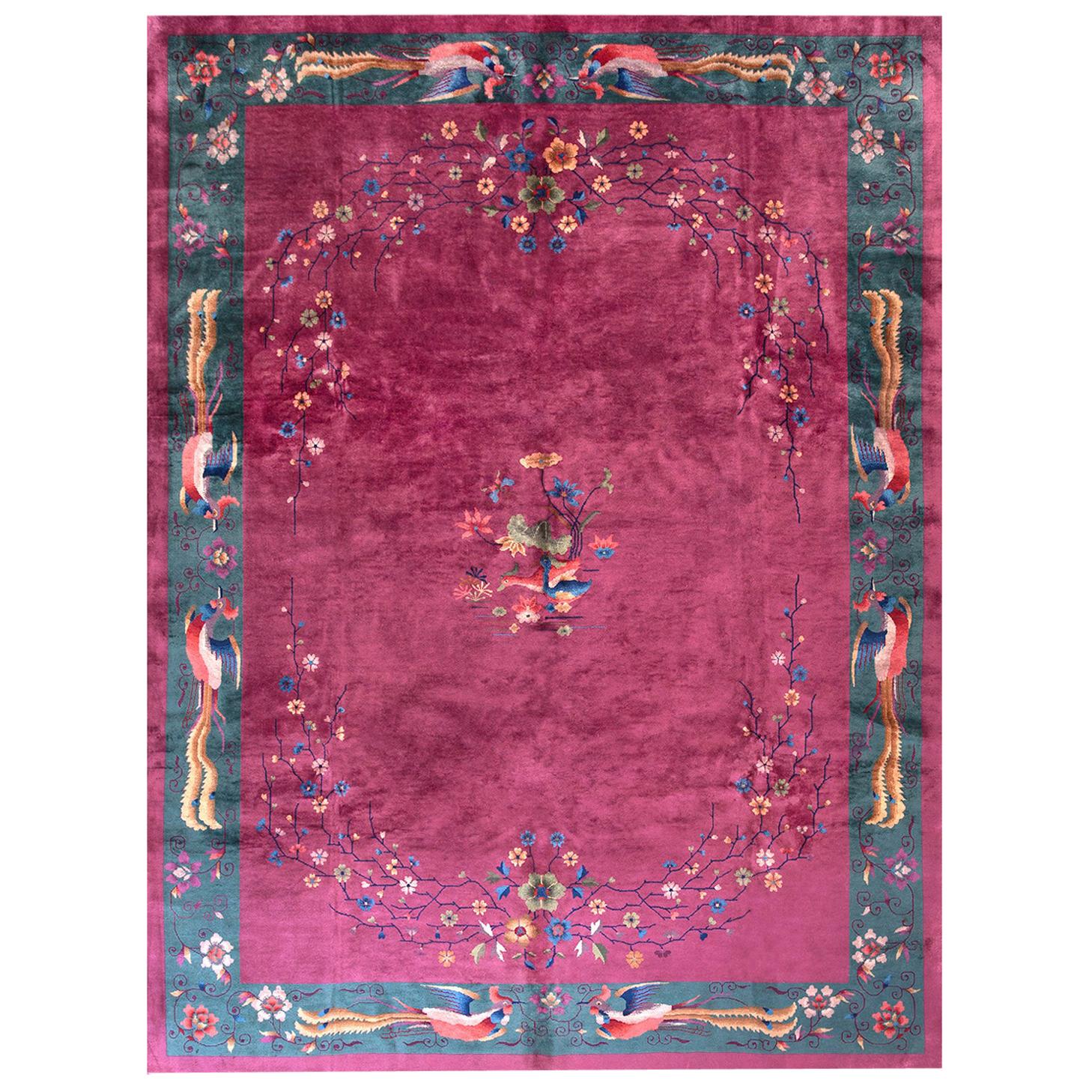 Antique Chinese Art Deco Rugs  For Sale
