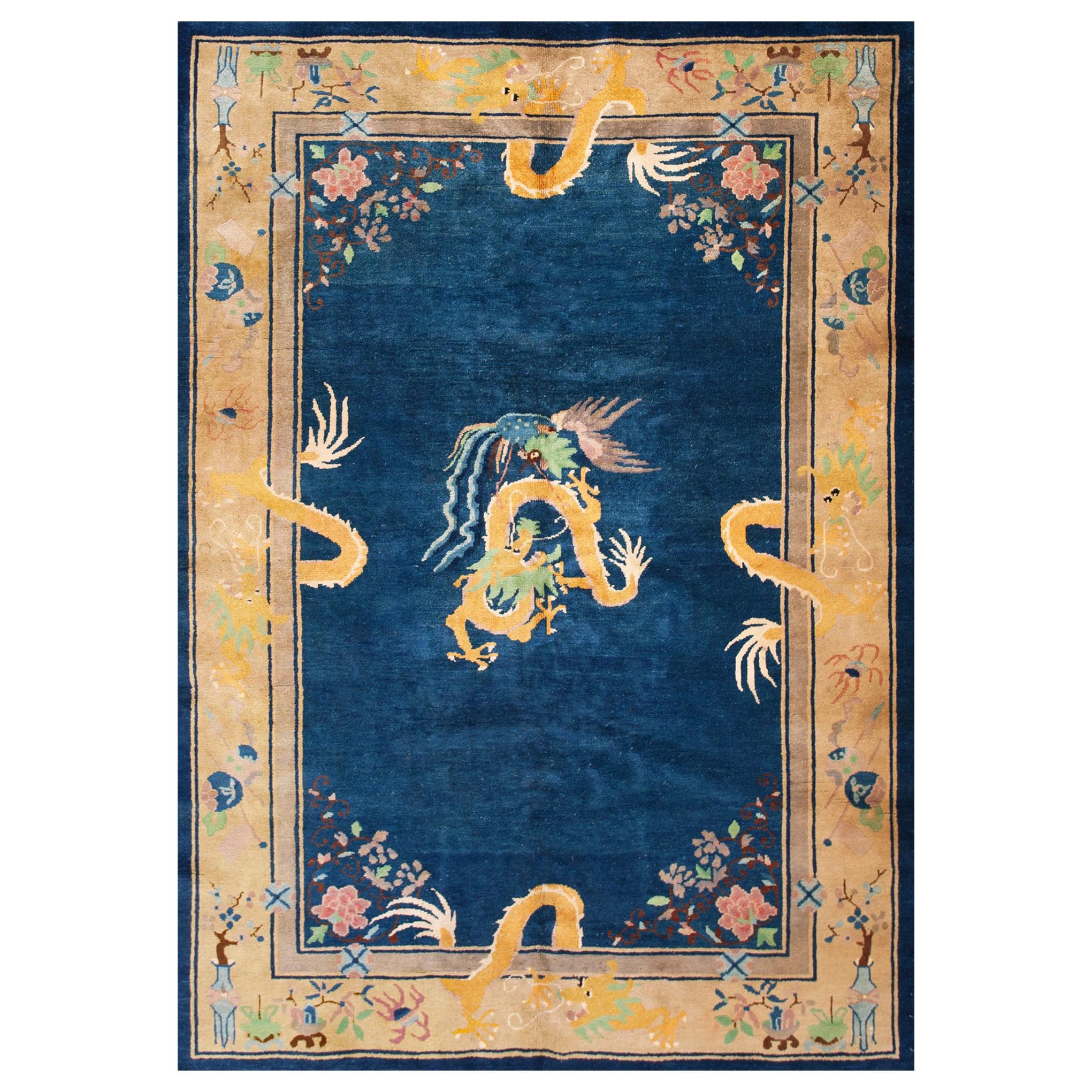 1920s Chinese Art Deco Dragon Carpet ( 6' x 8'6" - 183 x 259 ) For Sale