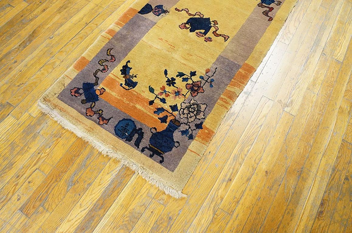 20th Century 1920s Chinese Art Deco Carpet ( 2'6