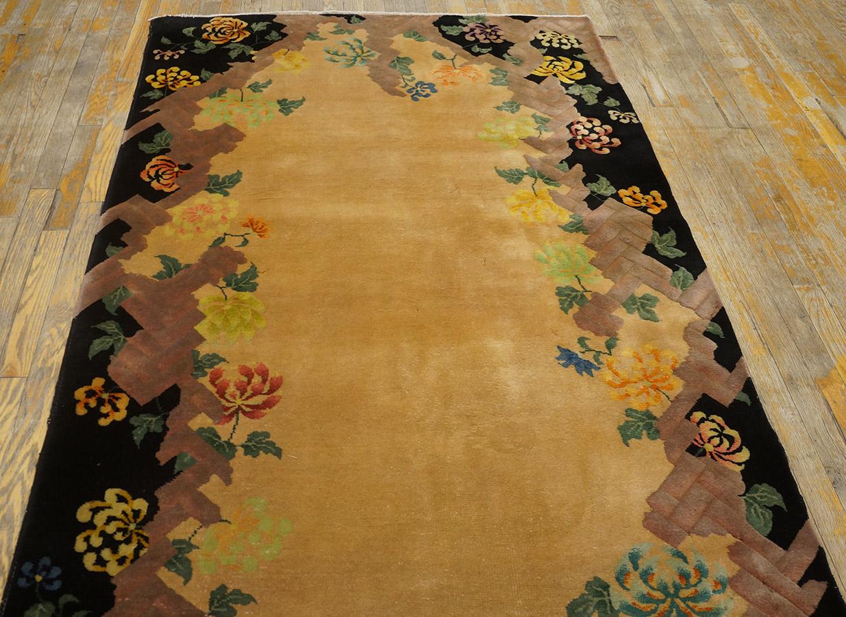 1920s Chinese Art Deco Rug by Nichols Workshop ( 4' x 6'8'' - 122 x 203 ) For Sale 2