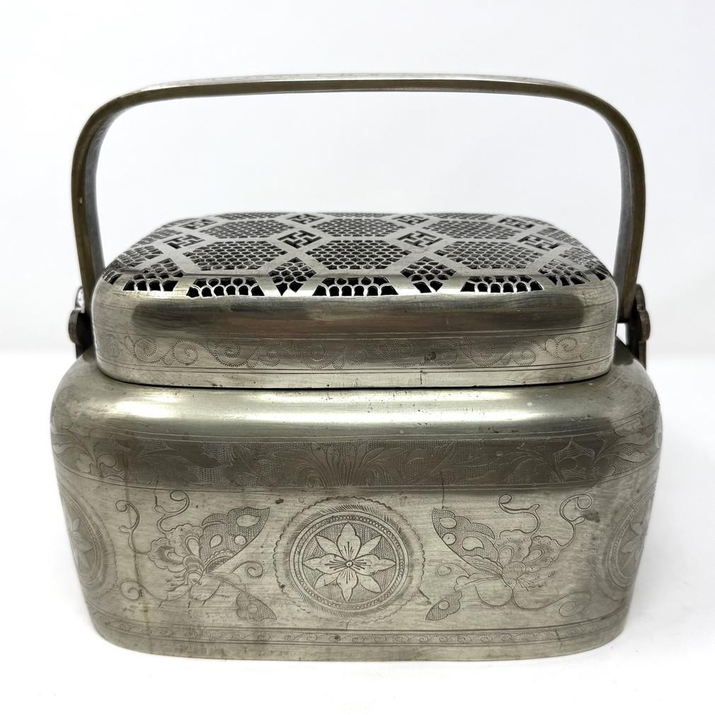 Antique Chinese Bai-tong Hand Warmer For Sale 5