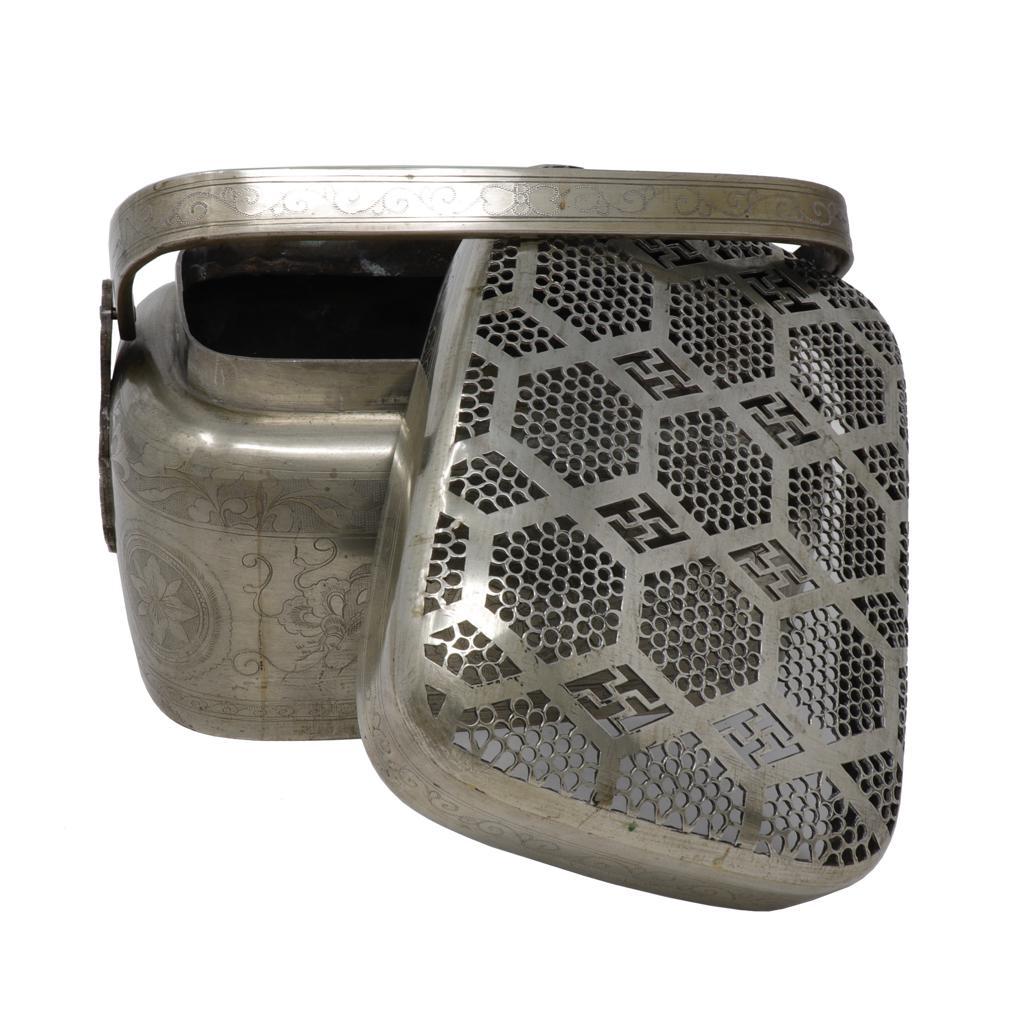 Antique Chinese Bai-tong Hand Warmer For Sale 6