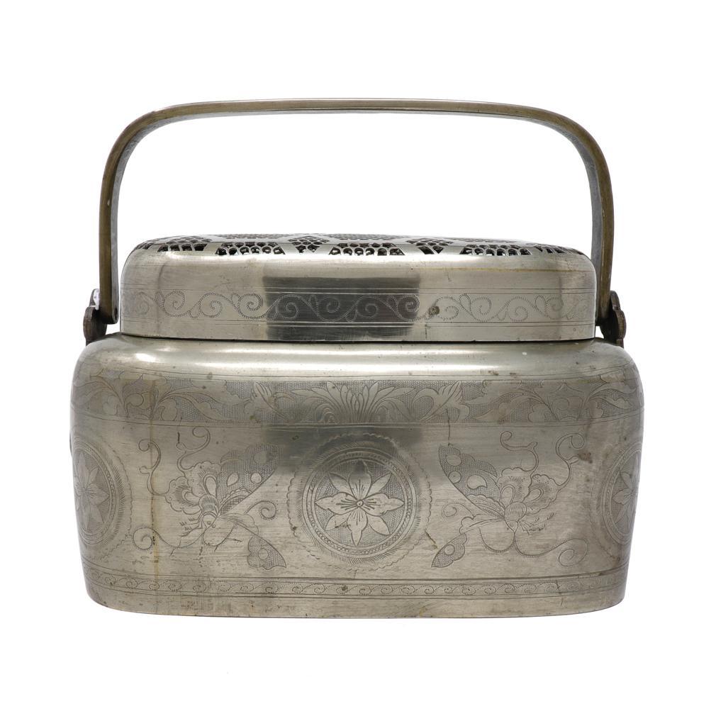 Antique Chinese Bai-tong Hand Warmer For Sale 9