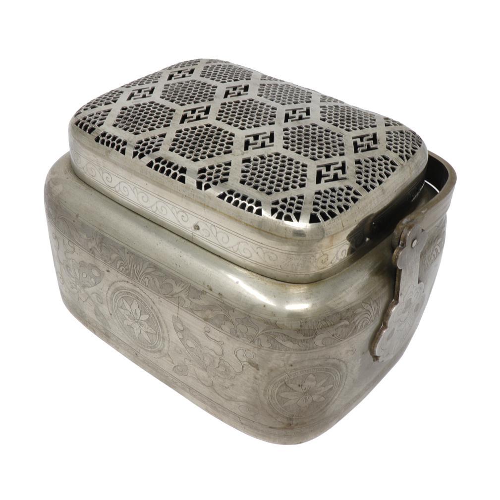 Qing Antique Chinese Bai-tong Hand Warmer For Sale