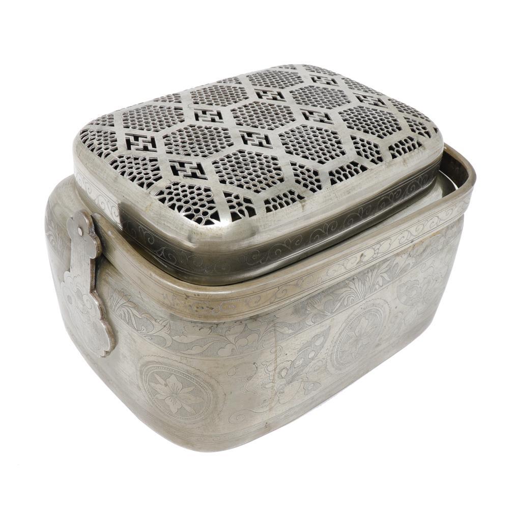 Antique Chinese Bai-tong Hand Warmer In Good Condition For Sale In Point Richmond, CA