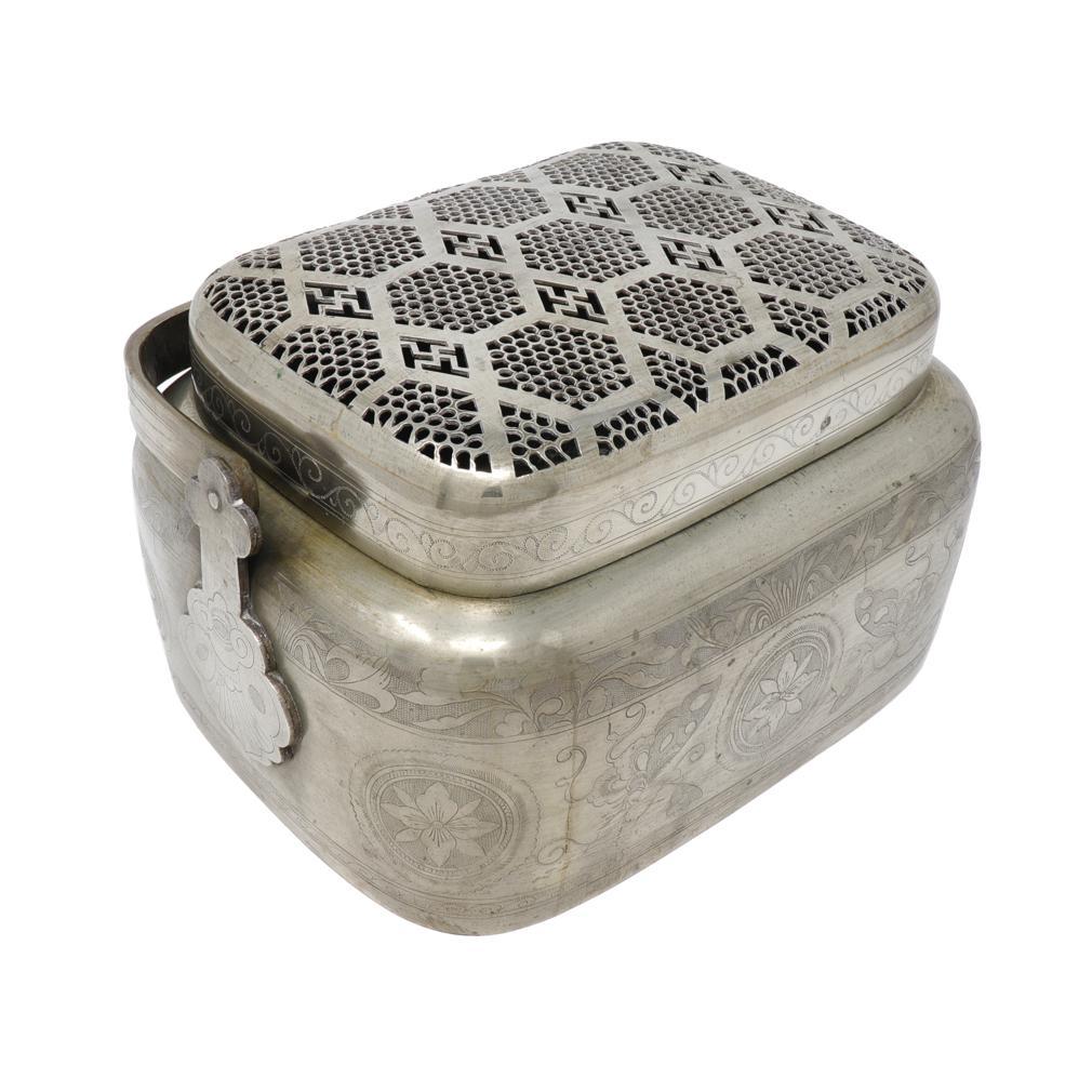 Antique Chinese Bai-tong Hand Warmer For Sale 2