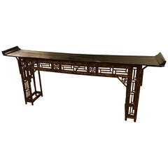 Antique Chinese Bamboo Altar Table