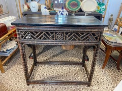 Antique Chinese Bamboo Center Table, 19Th.C.