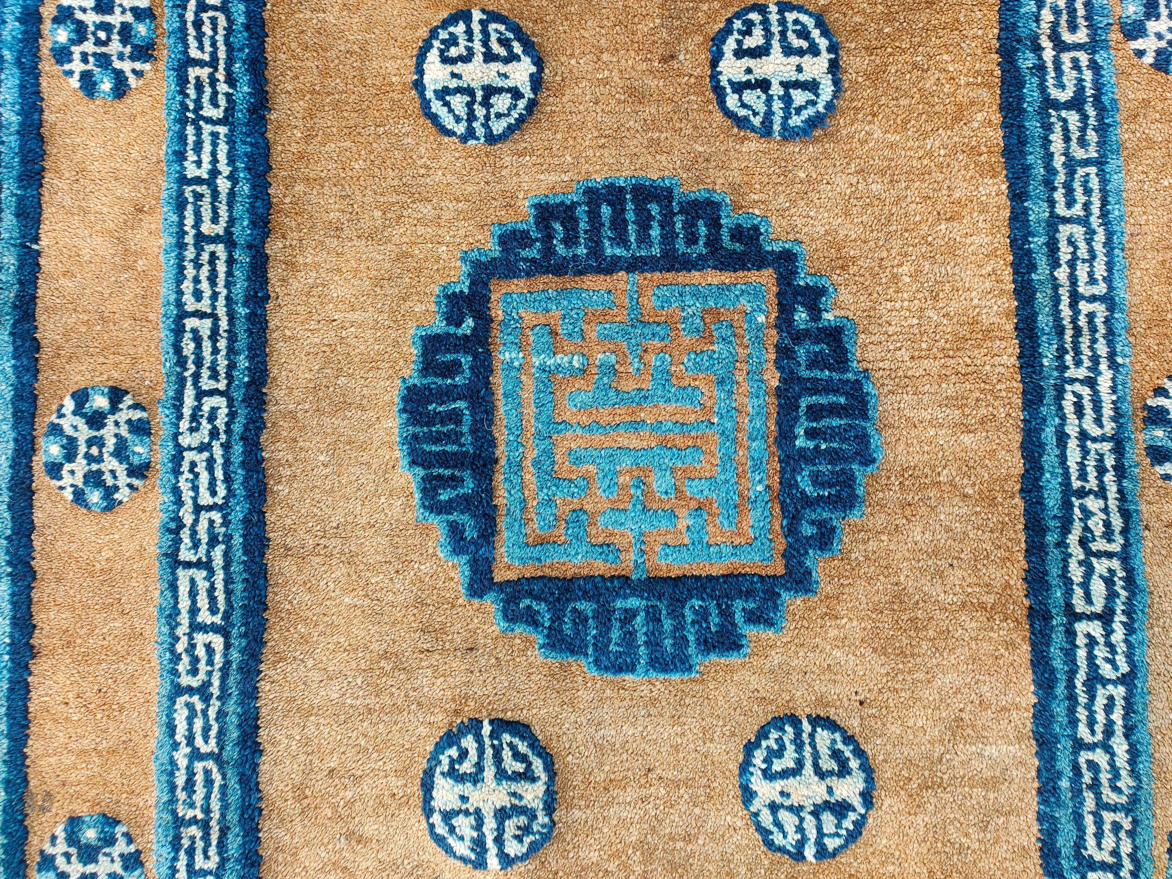 Chinois Tapis chinois Baotou du début du 20ème siècle ( 2'2