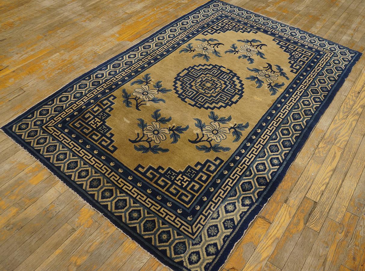 Antique Chinese Bao Tou rug, size: 4' 0'' x 6' 2''.