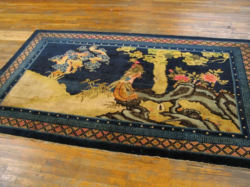Early 20th Century Chinese Baotou Carpet with Phoenix
5'6