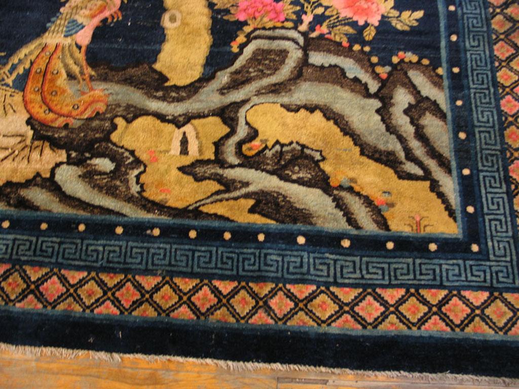 Wool Early 20th Century Chinese Baotou Carpet with Phoenix ( 5'6