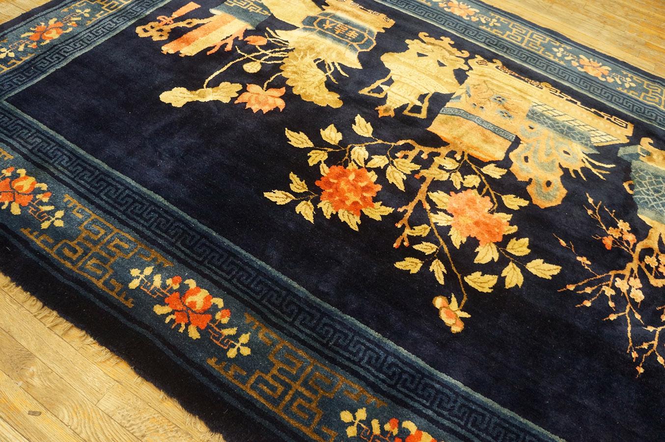 Early 20th Century Chinese Baotou Carpet ( 6' 3