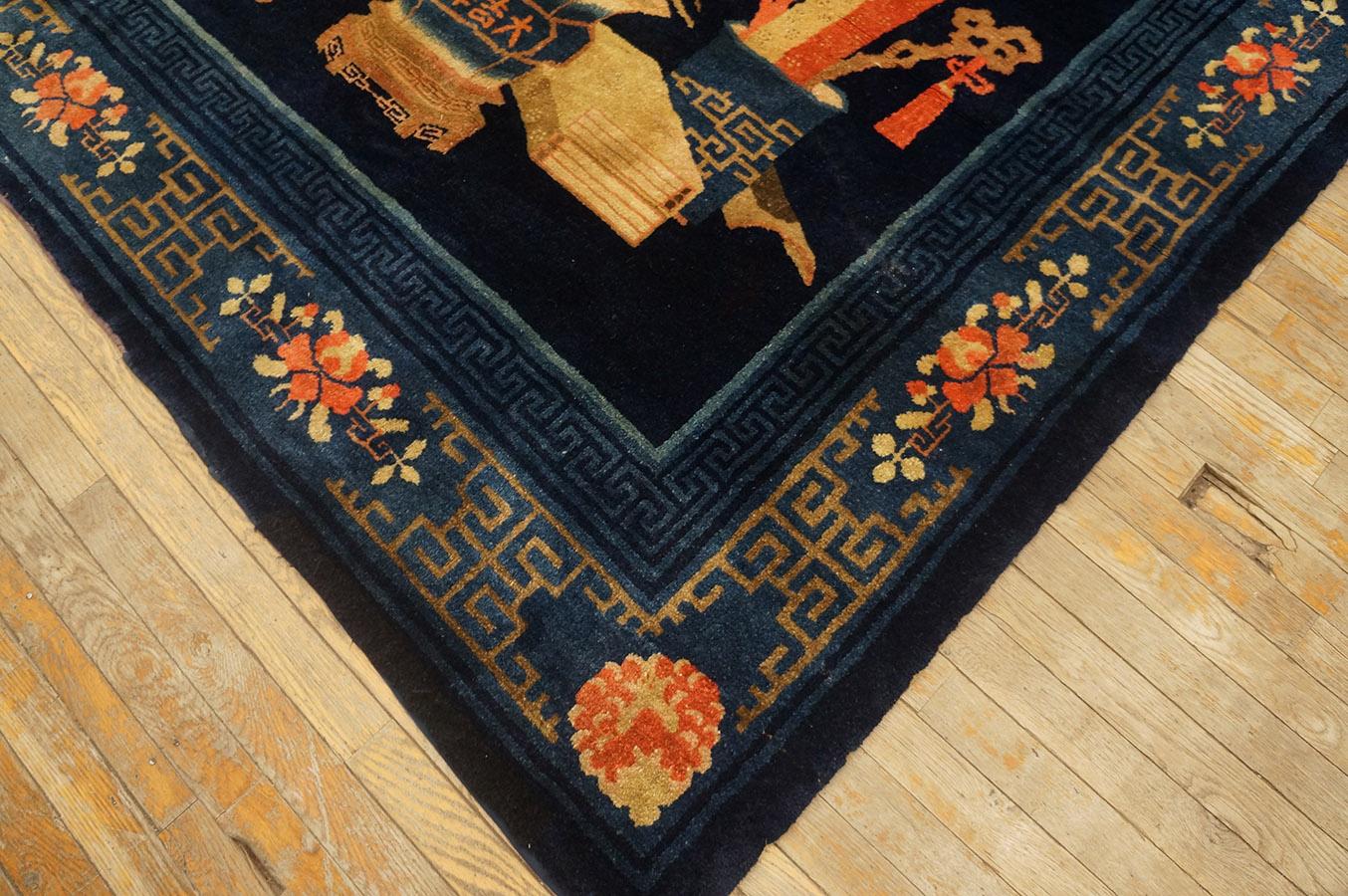 Early 20th Century Chinese Baotou Carpet ( 6' 3