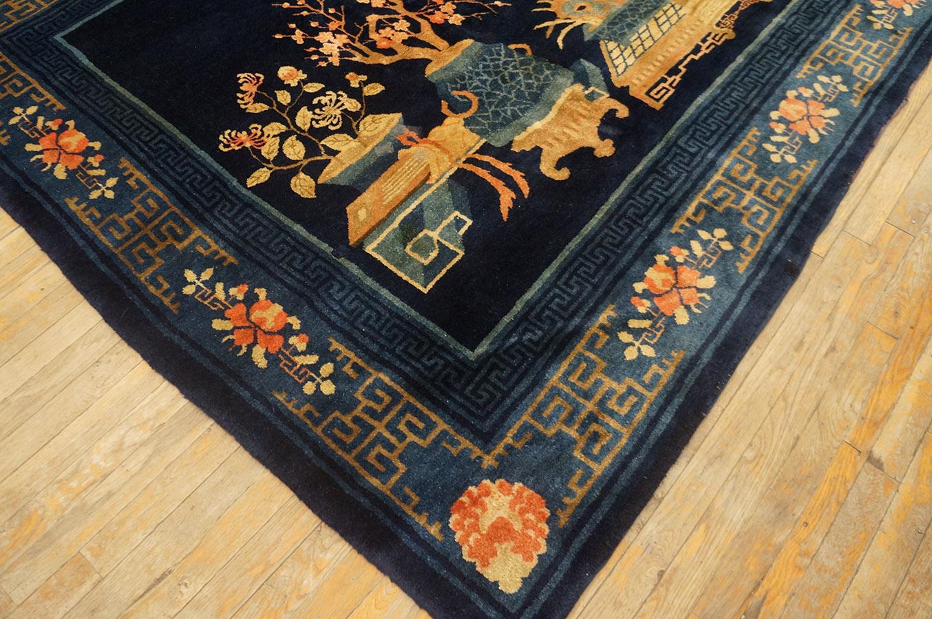 Early 20th Century Chinese Baotou Carpet ( 6' 3