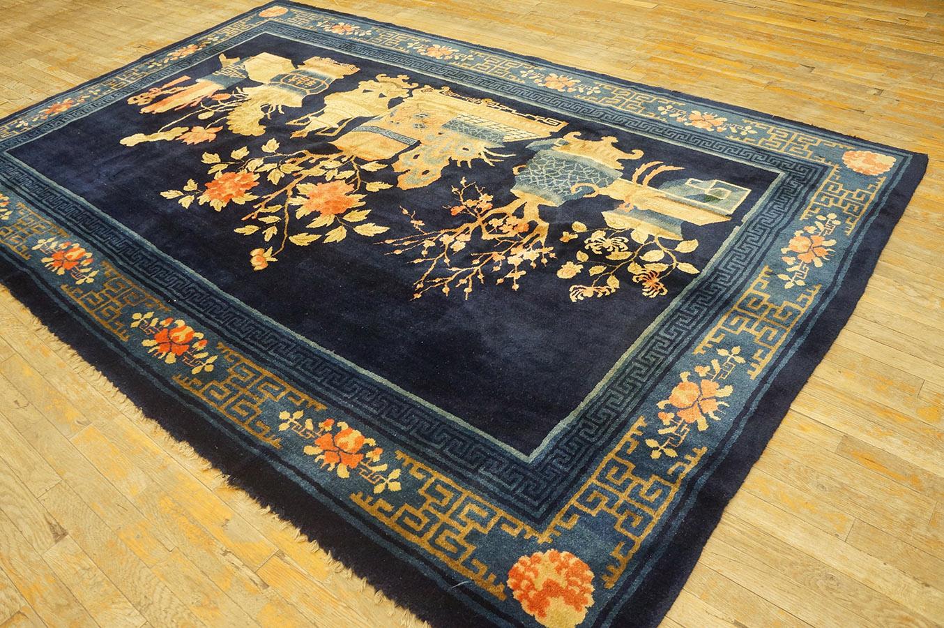 Wool Early 20th Century Chinese Baotou Carpet ( 6' 3