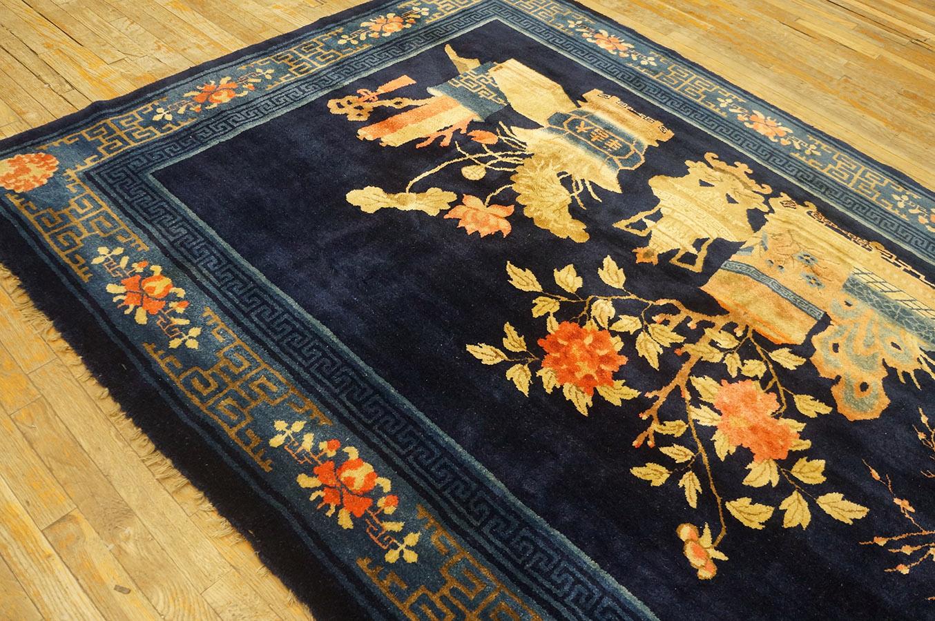 Early 20th Century Chinese Baotou Carpet ( 6' 3