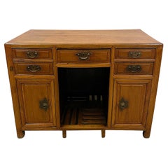 Antique, Chinese Beech Wood Writing Desk, Vanity