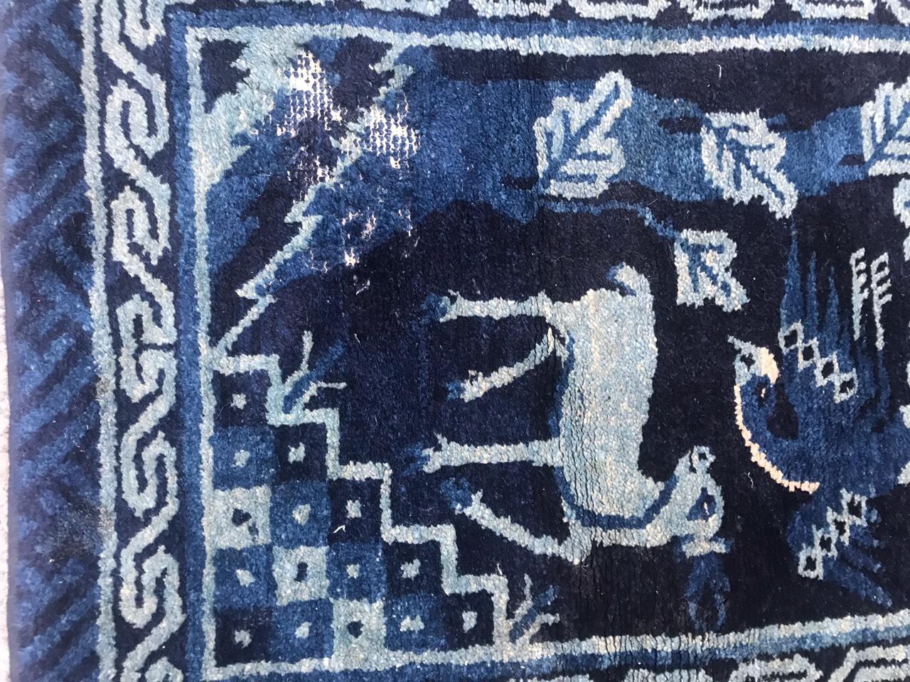 Hand-Knotted Antique Chinese Beijing Rug For Sale
