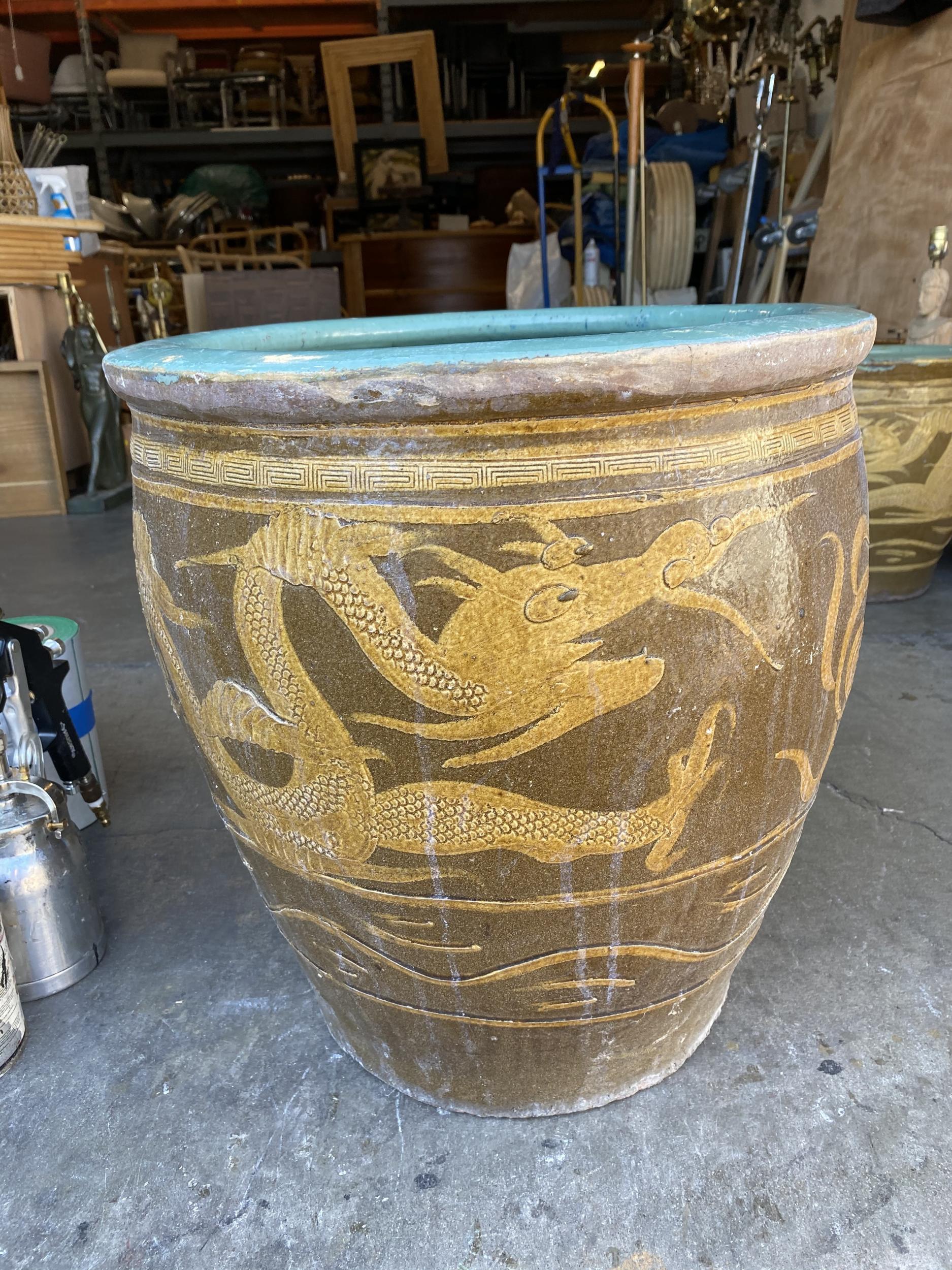 Antique Chinese Black Egg Art Pottery Holder Planter For Sale at 1stDibs chinese egg pot planter