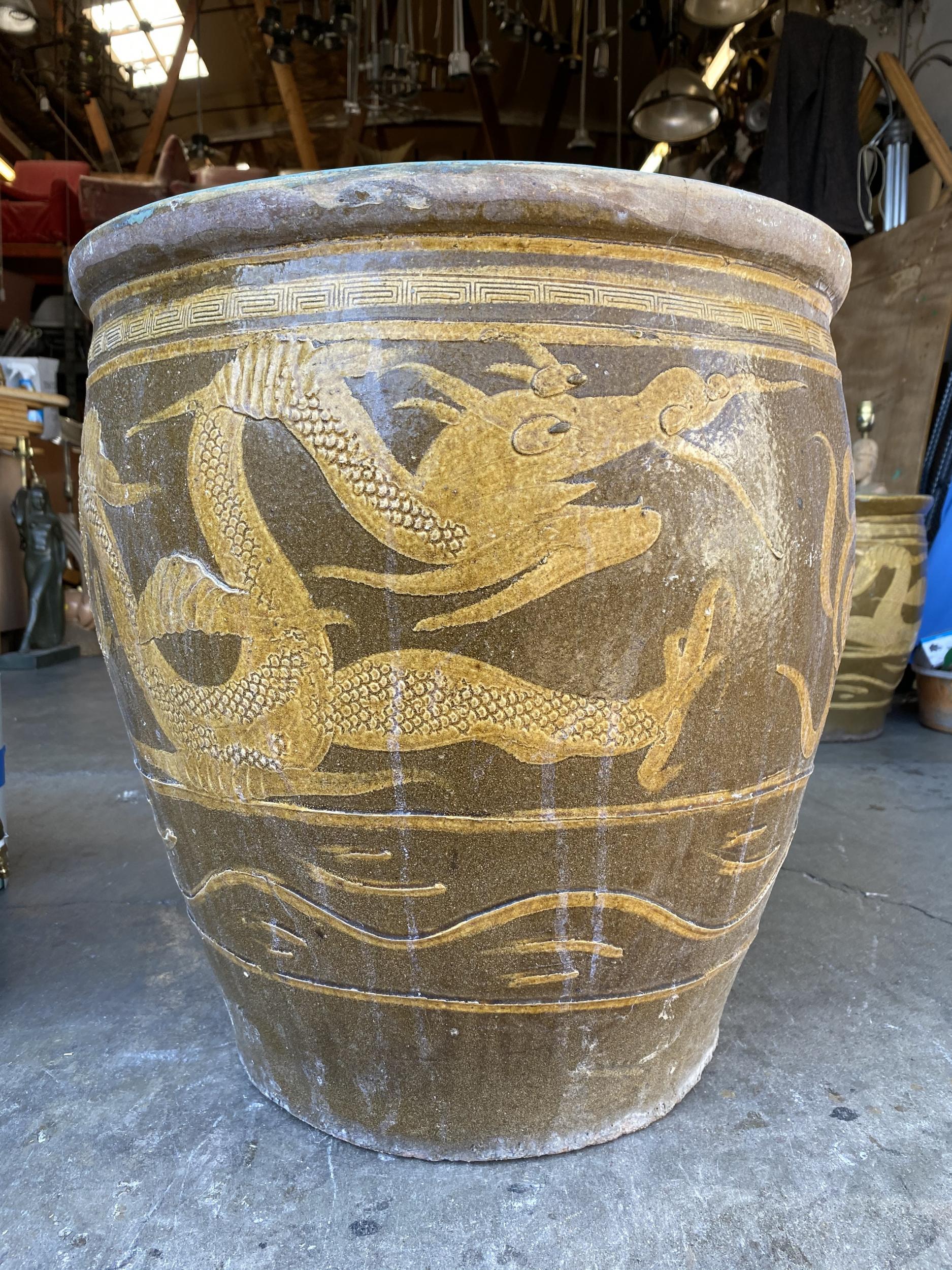 Antique Chinese Black Egg Art Pottery Holder Planter For Sale at 1stDibs chinese egg pot planter