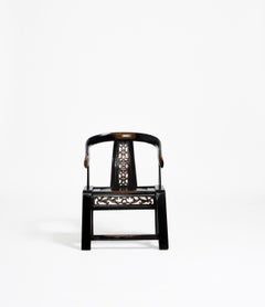 Antique Chinese Blackened Huanghuali Chair