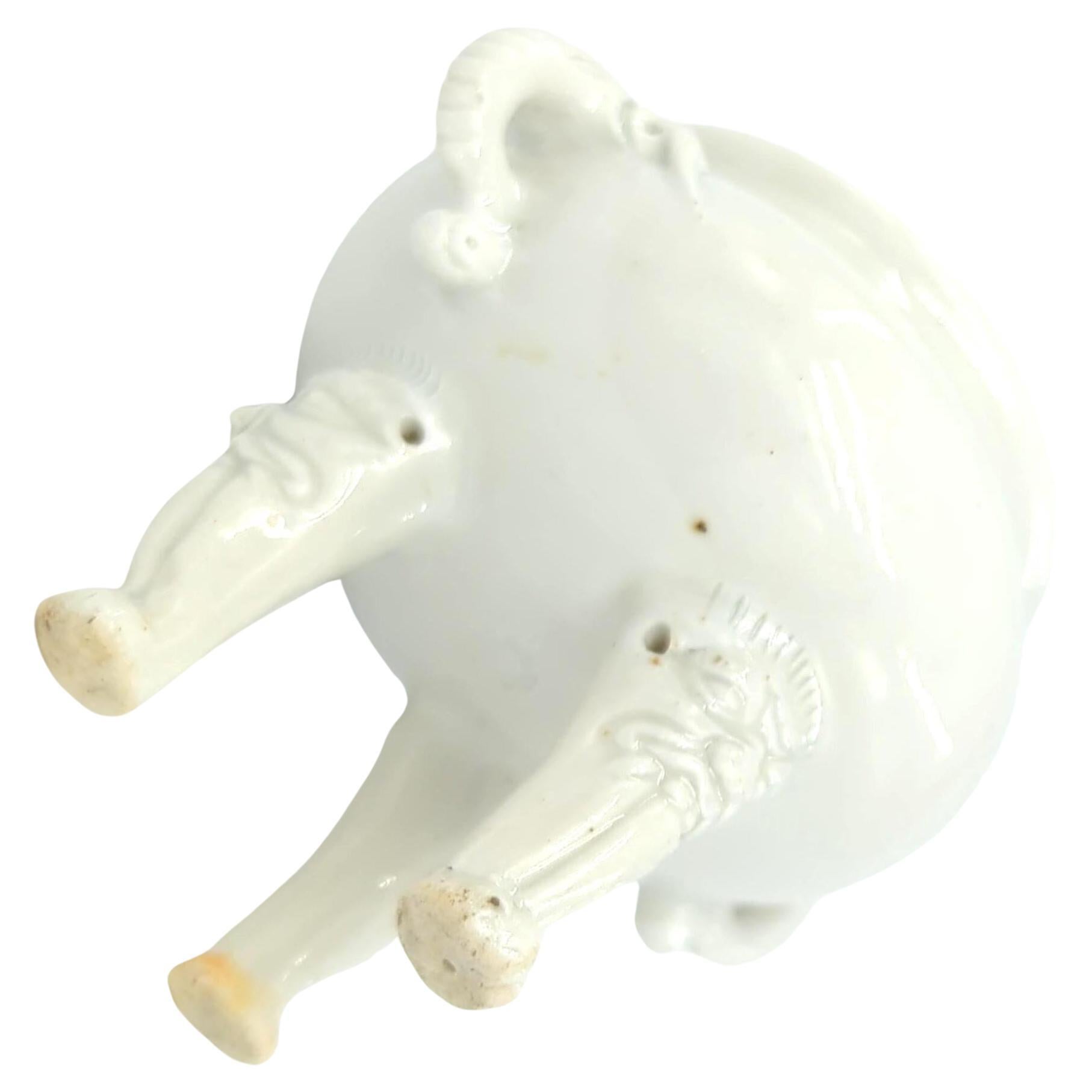 Antique Chinese Blanc de Chine Porcelain Tripod Censer Monster Paw Feet Kangxi For Sale 3