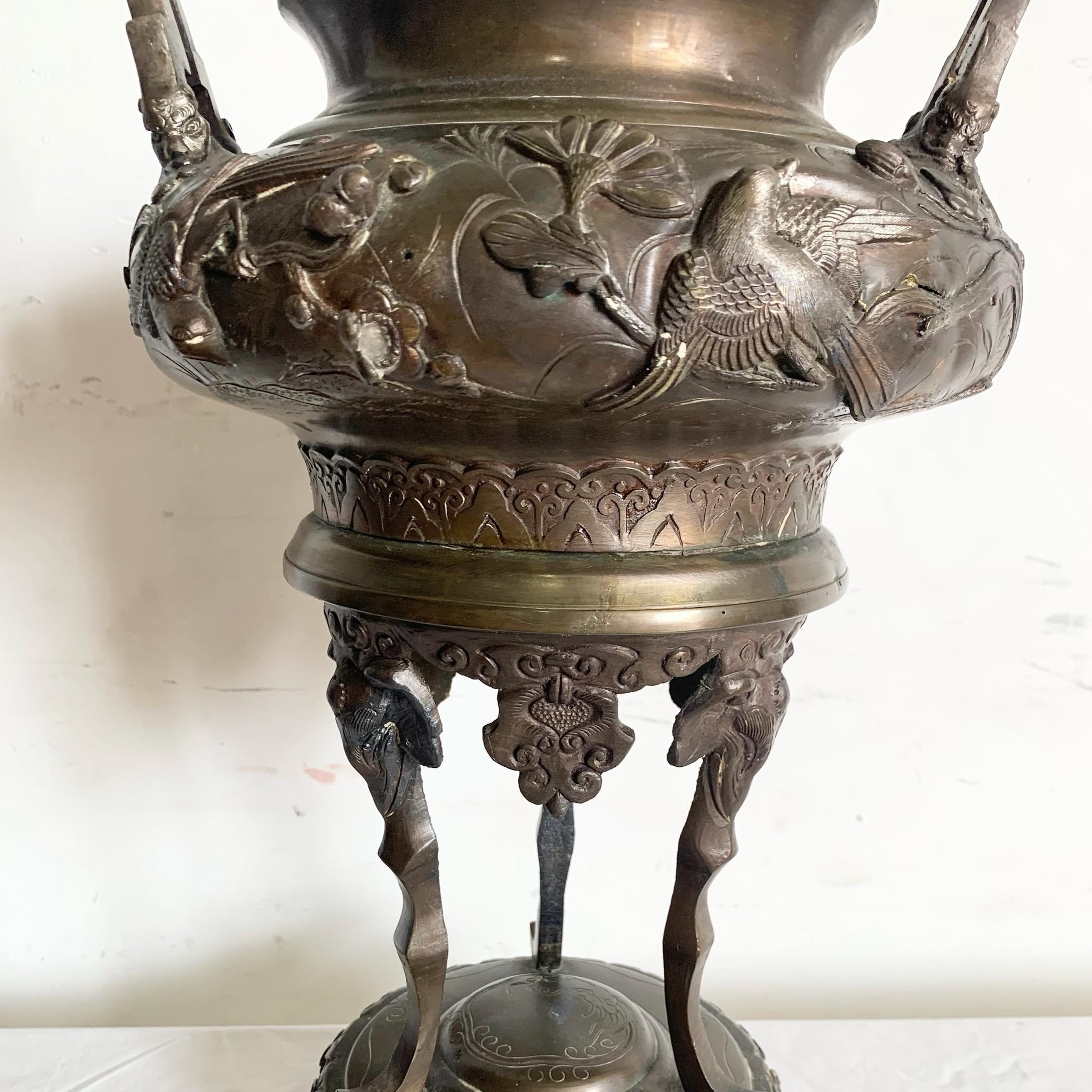 20th Century Antique Chinese Bronze Censer/Incense Burner For Sale