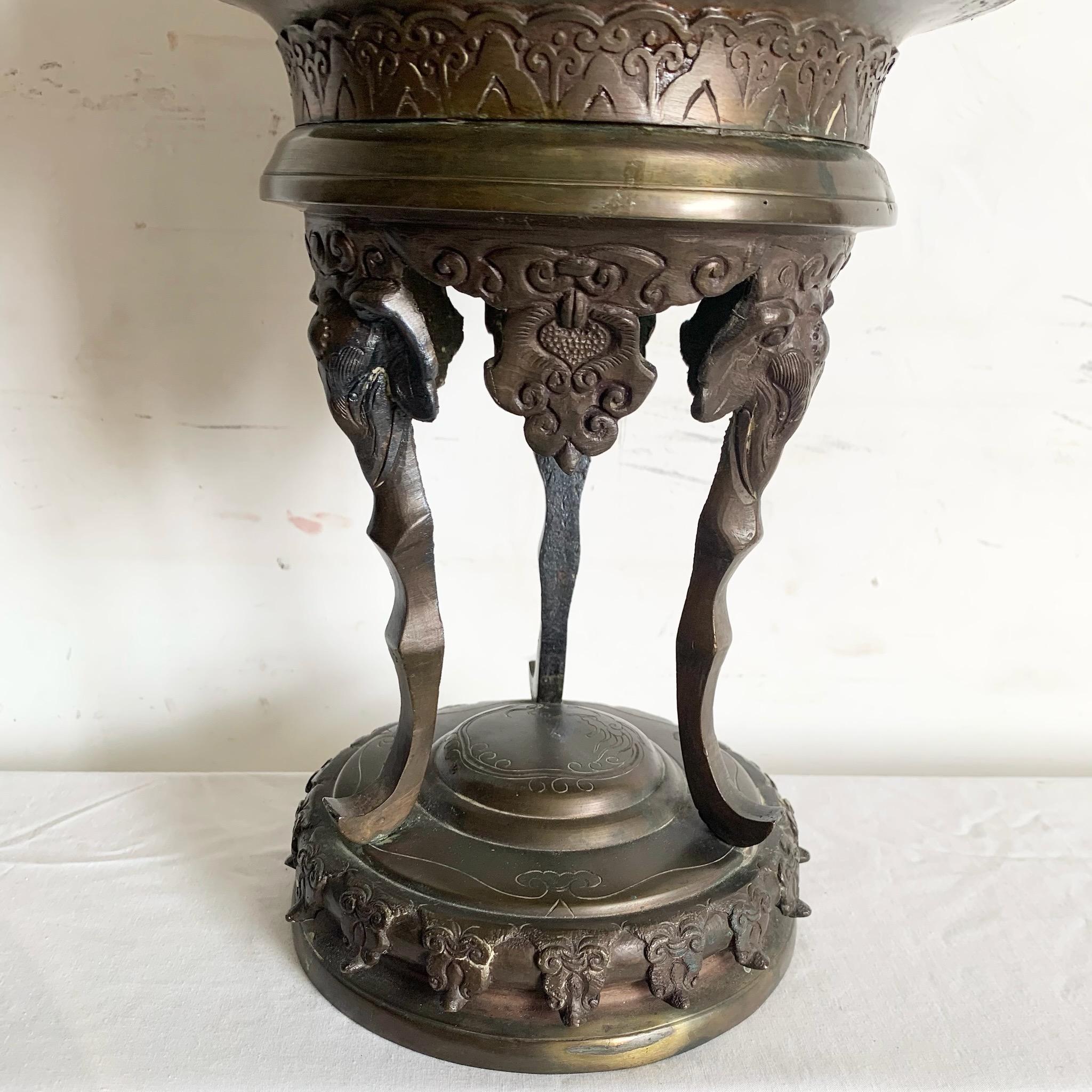 Antique Chinese Bronze Censer/Incense Burner For Sale 1