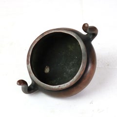 Antico incensiere cinese in bronzo firmato XIX sec.