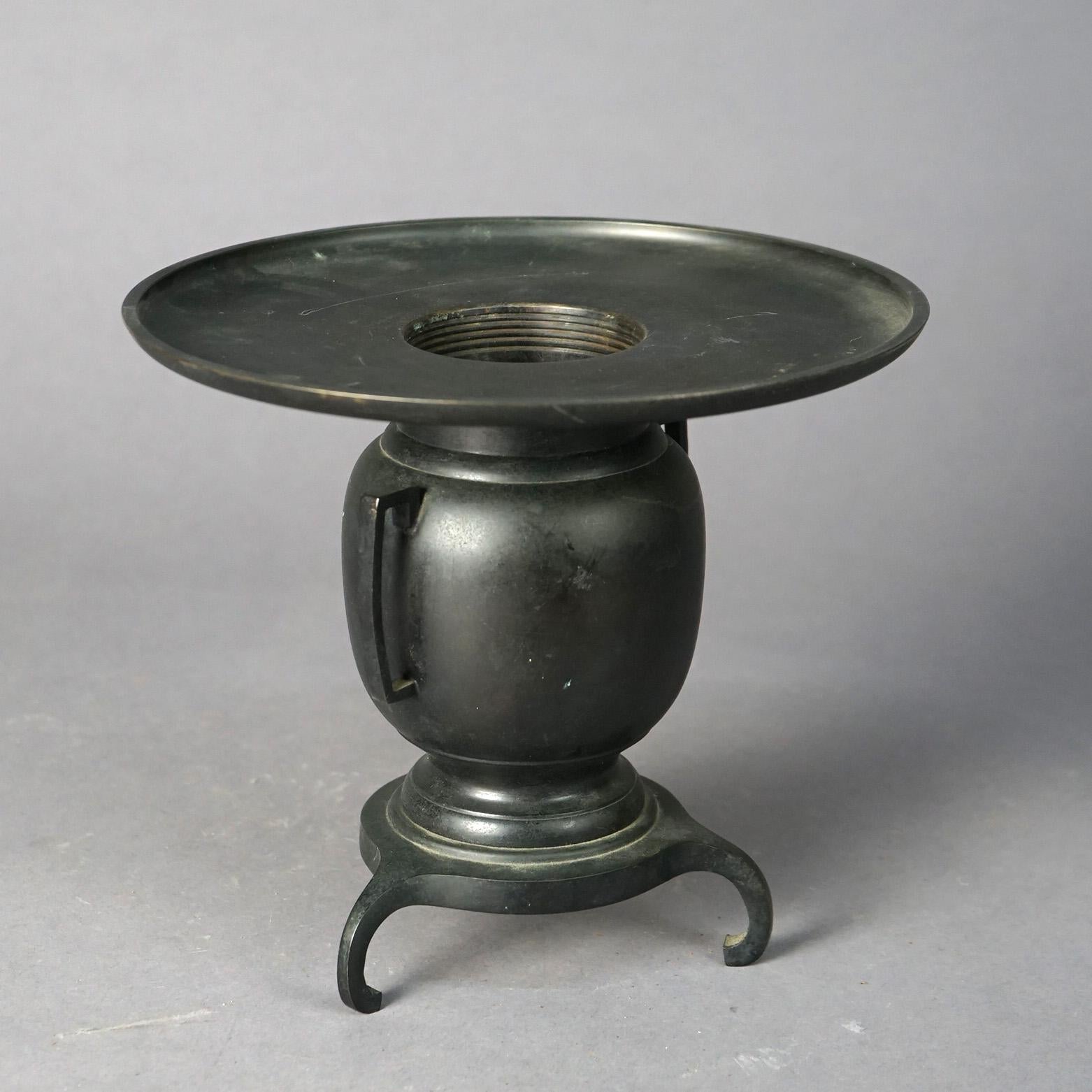 Encensoir chinois ancien en bronze du 19ème siècle en vente 5