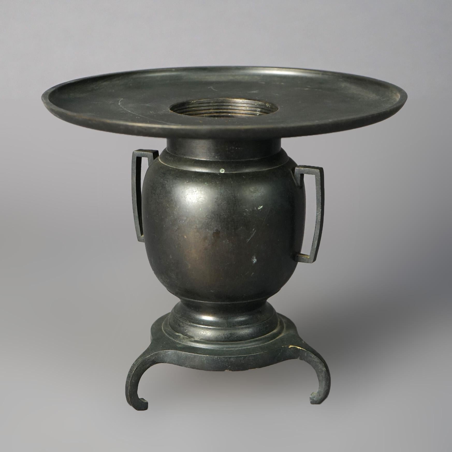 Antique Japanese Usubata Ikebanai (Ikebana Ushbati) for arranging flowers 19th Century

Measures - 8.25