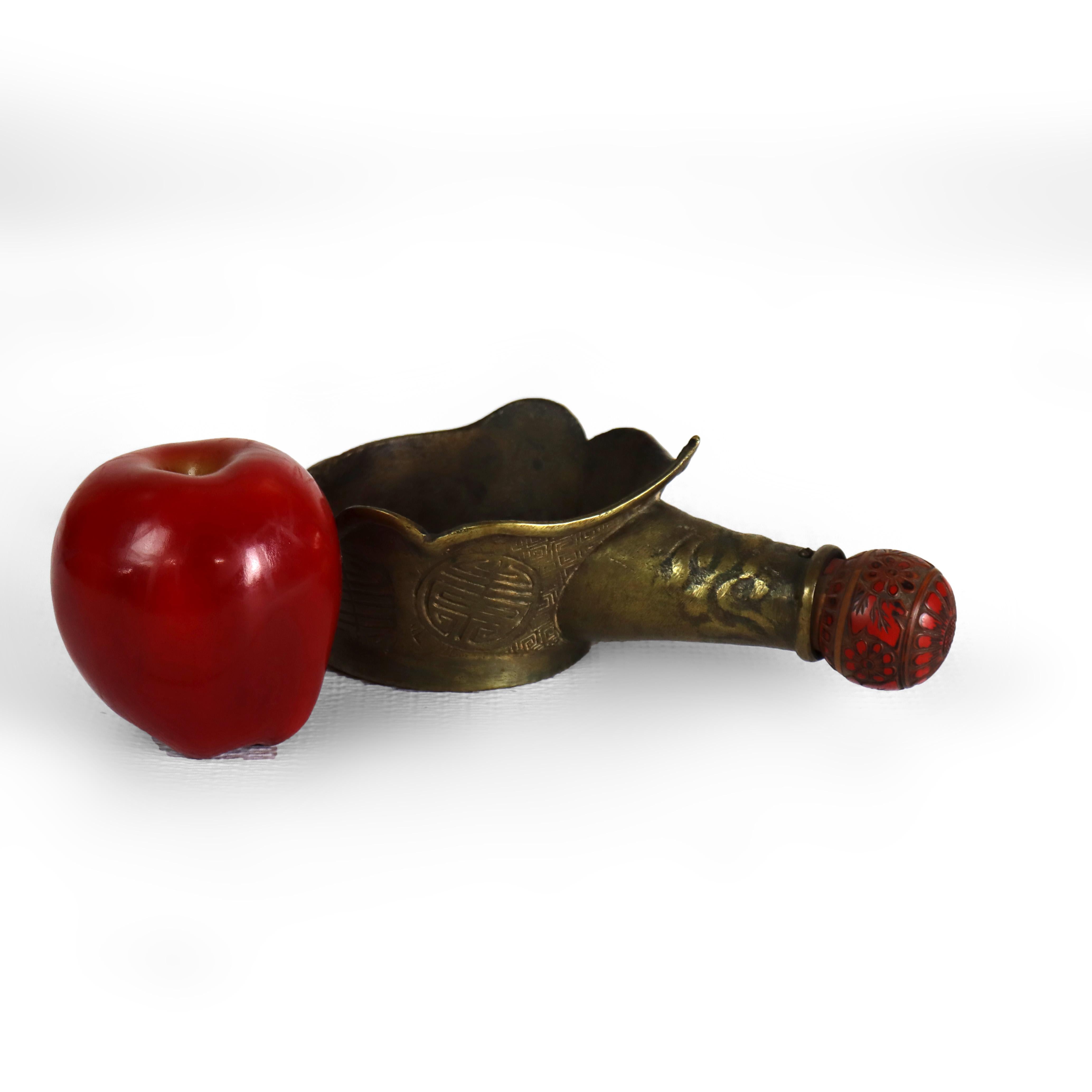 XIXe siècle Fer plat en bronze chinois ancien 19e siècle en vente