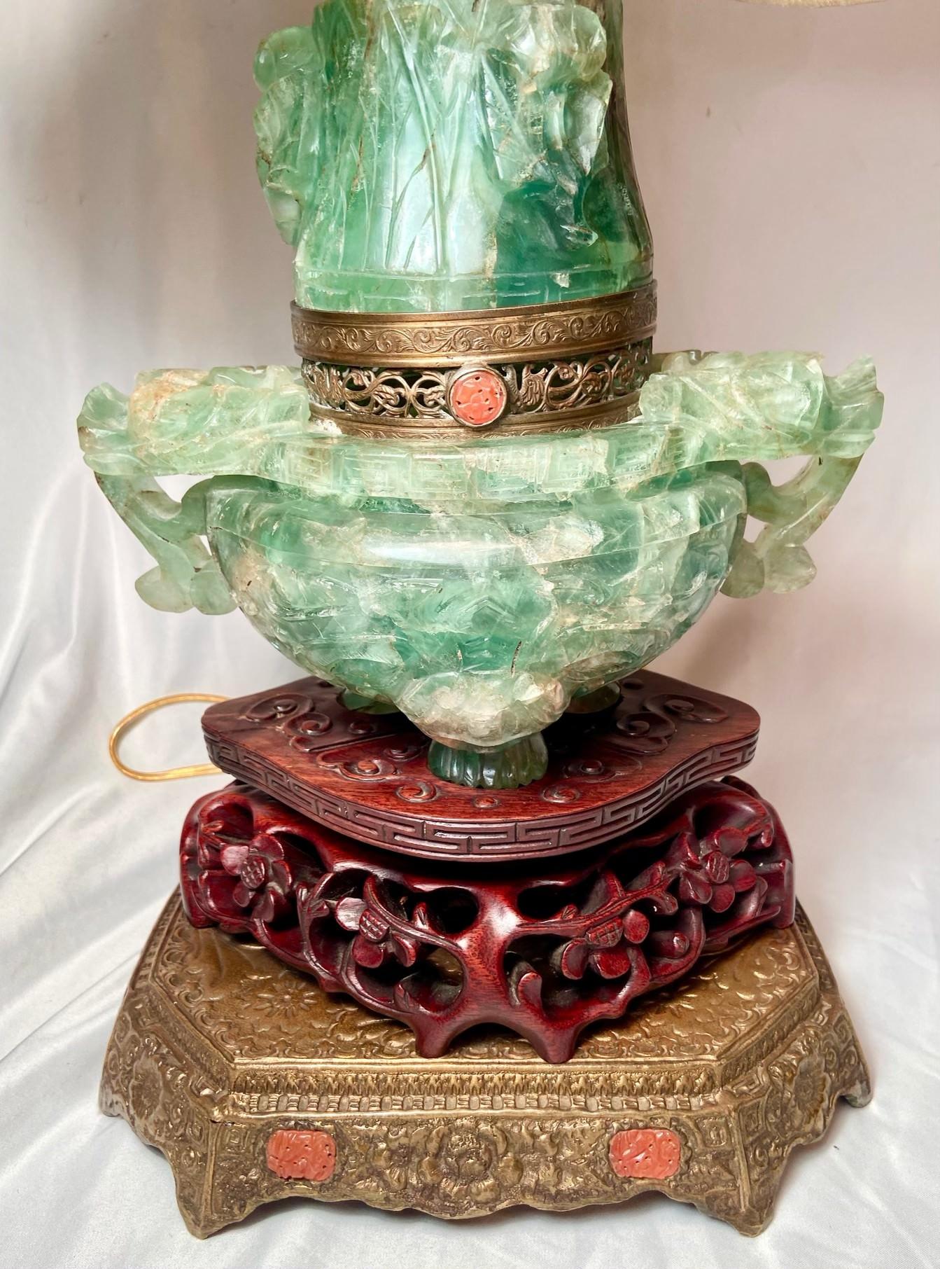 antique jade lamp