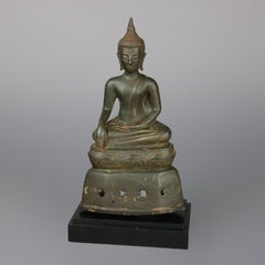 Antique Chinese Bronze Shiva Buddha Sculpture, 19th Century