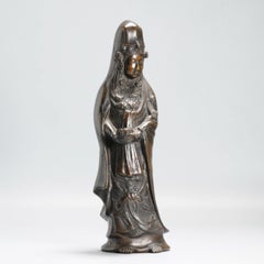 Antique Chinese Bronze Statue Guanyin China 19th / 20th century