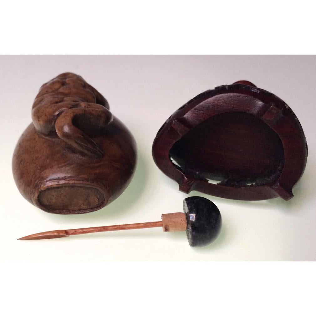 Antique Chinese Burl Wood Snuff Bottle For Sale 1