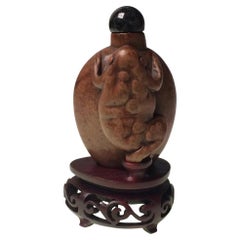 Antique Chinese Burl Wood Snuff Bottle