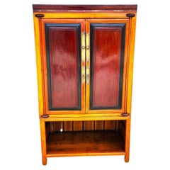 Antique Chinese Cabinet Two Tone