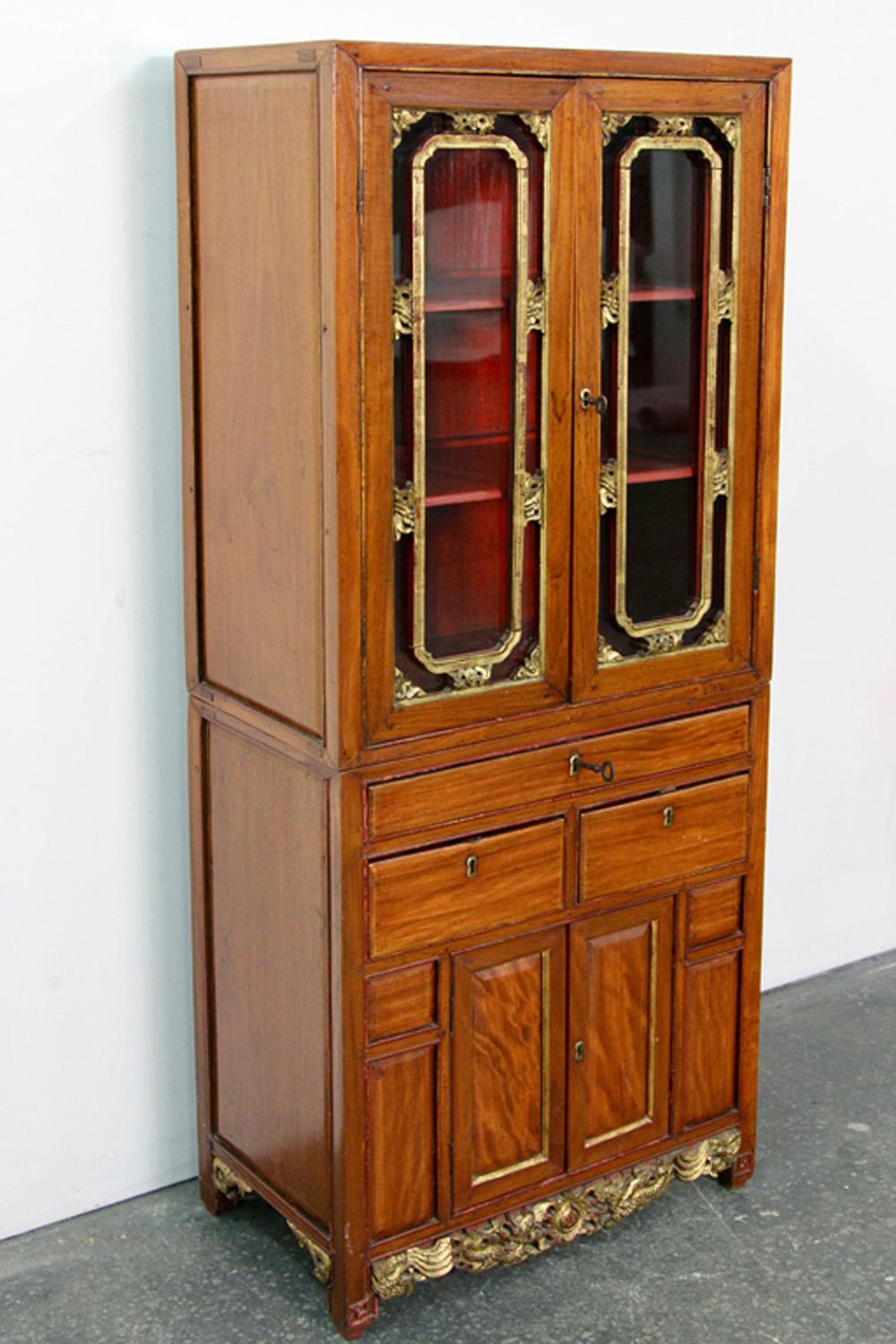 Chinese Export Antique Chinese Cabinet For Sale