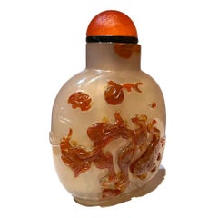 Antique Chinese Cameo Agate Snuff Bottle